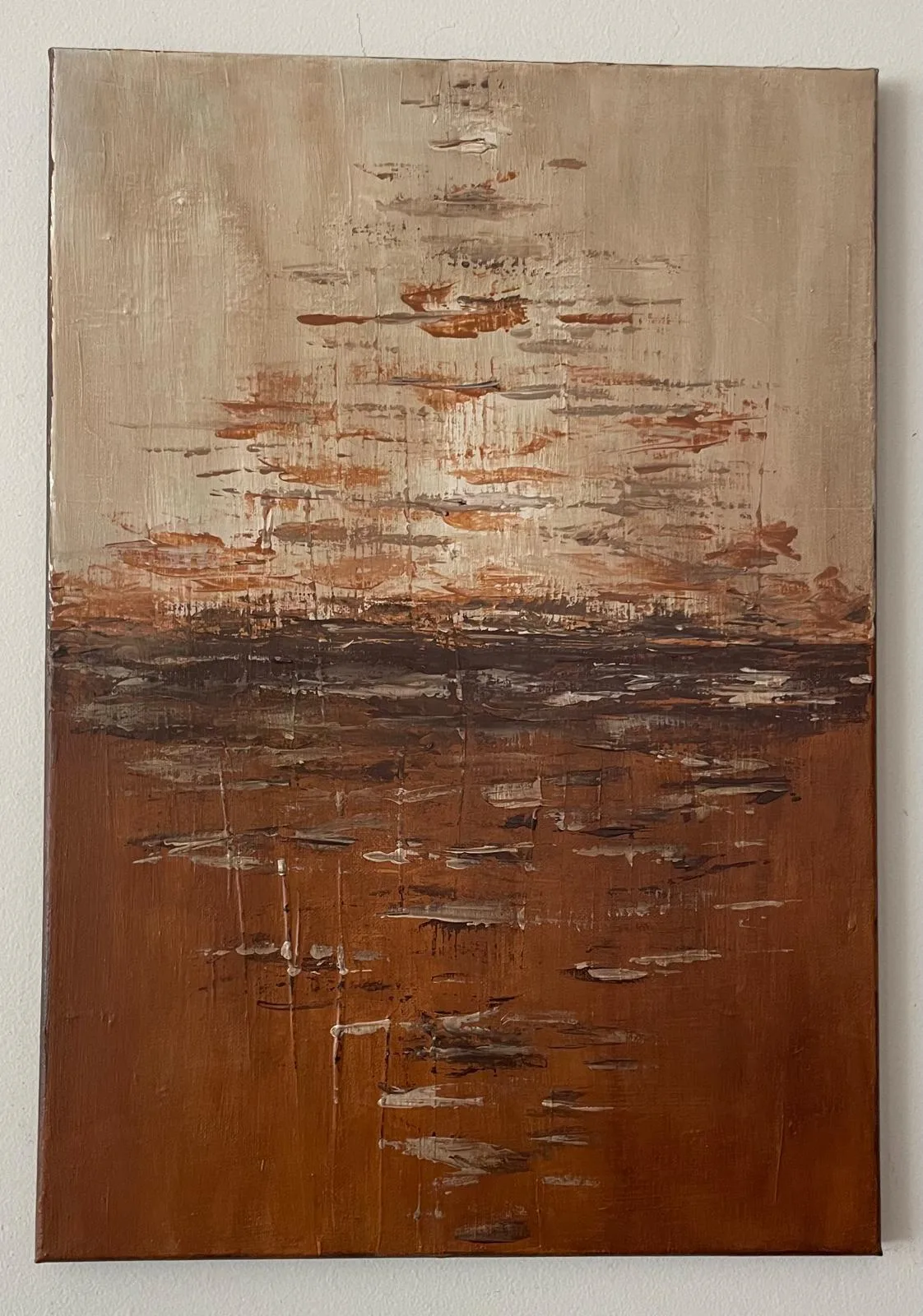 Horizonte de Cobre, 2026 — pintura de Paula Otegui