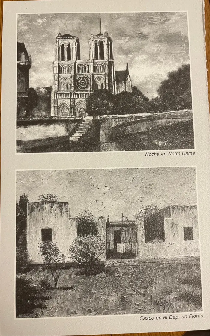 «Noche en Notre Dame» · «Casco en el Dep. de Flores»